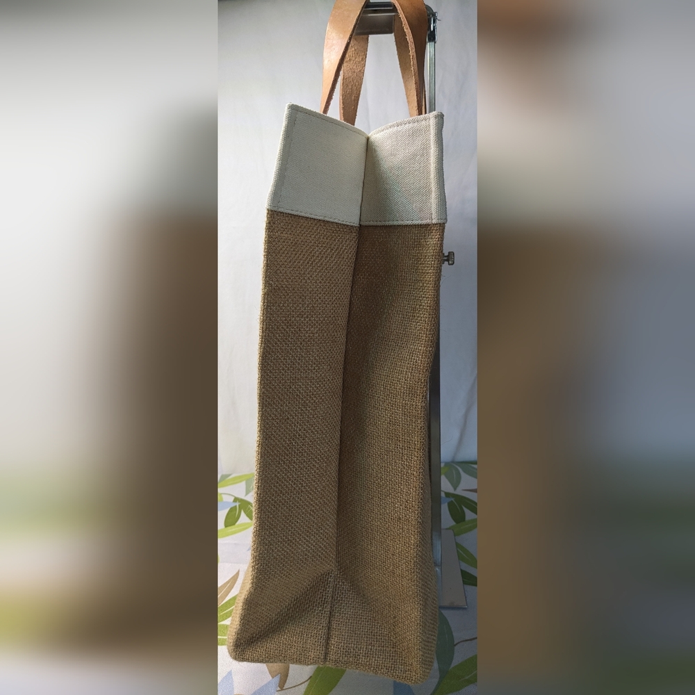 Brighton Love The Earth, Earth Day Woven Tote W/ Leather Trim 🌎 - Picture 8 of 12
